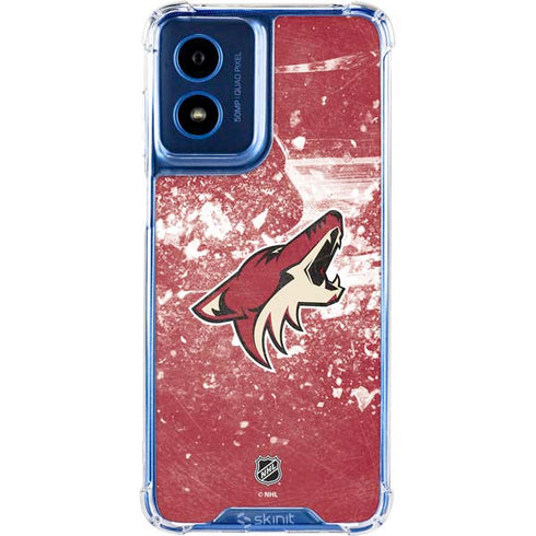 NHL Arizona Coyotes Frozen Moto G 5G (2024) Clear Case