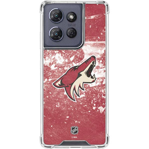NHL Arizona Coyotes Frozen Moto G Play 5G (2025) Clear Case