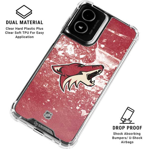 NHL Arizona Coyotes Frozen Moto G Power 5G (2024) Clear Case