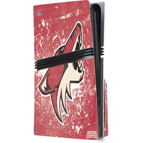 NHL Arizona Coyotes Frozen PS5 Pro Disk Console Skin