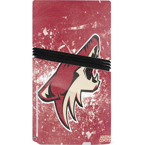NHL Arizona Coyotes Frozen PS5 Pro Disk Console Skin