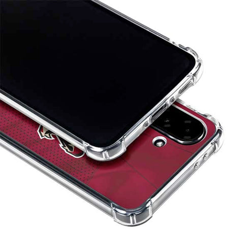 NHL Arizona Coyotes Home Jersey Galaxy A36 5G Clear Case