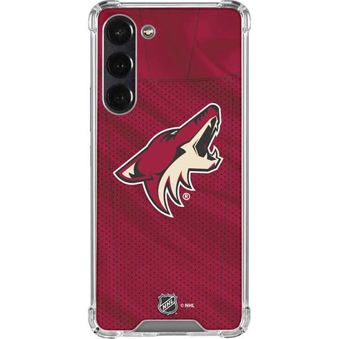 NHL Arizona Coyotes Home Jersey Galaxy S24 FE Clear Case