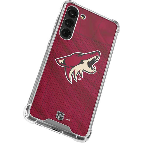 NHL Arizona Coyotes Home Jersey Galaxy S24 FE Clear Case