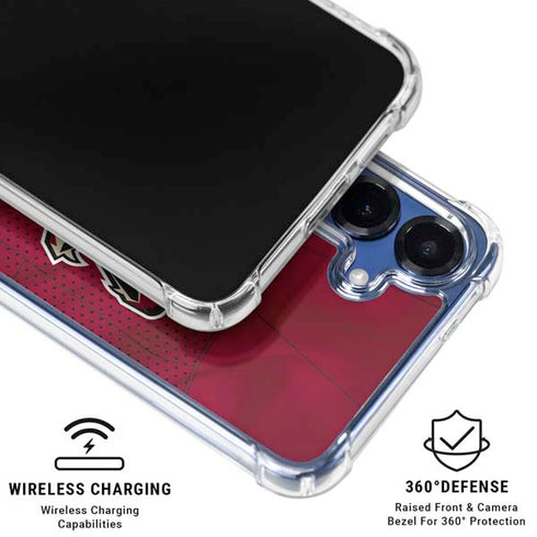 NHL Arizona Coyotes Home Jersey Galaxy S25 Clear Case