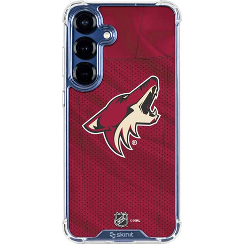 NHL Arizona Coyotes Home Jersey Galaxy S25 Plus Clear Case