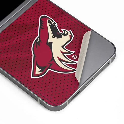 NHL Arizona Coyotes Home Jersey Galaxy Z Flip6 Skin