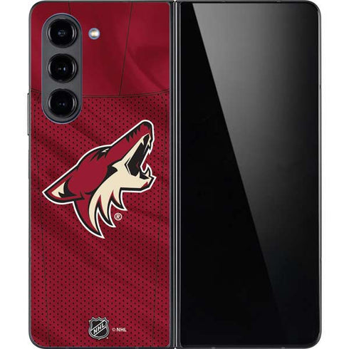 NHL Arizona Coyotes Home Jersey Galaxy Z Fold5 5G Skin