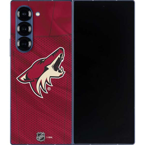 NHL Arizona Coyotes Home Jersey Galaxy Z Fold6 Skin