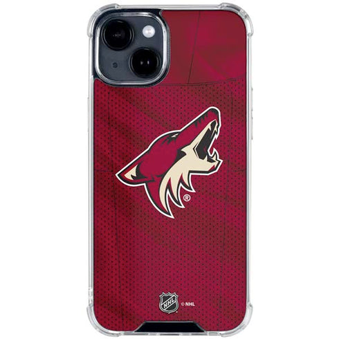 NHL Arizona Coyotes Home Jersey iPhone 15 Clear Case
