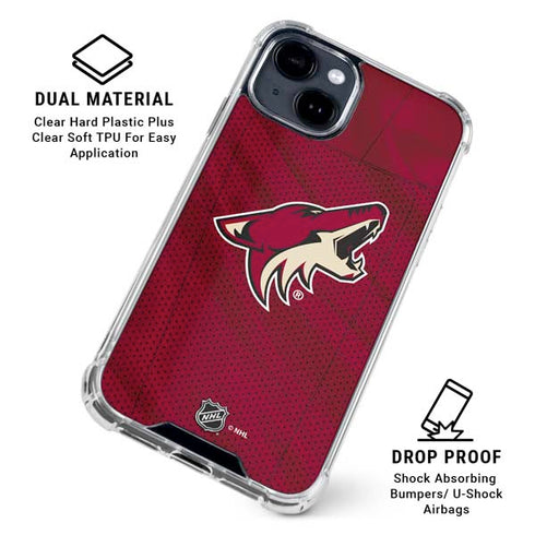 NHL Arizona Coyotes Home Jersey iPhone 15 Clear Case