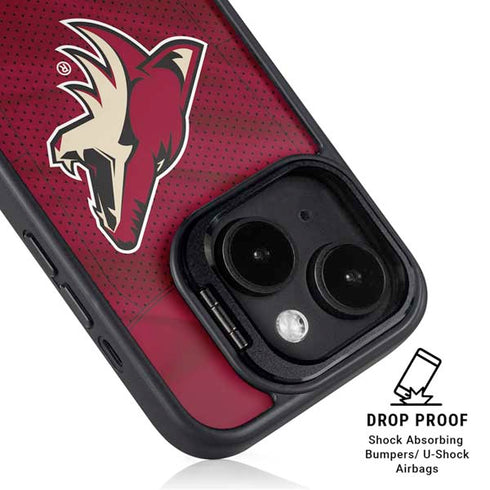 NHL Arizona Coyotes Home Jersey iPhone 15 Plus Kickstand Case