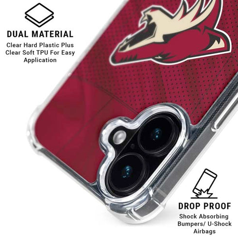 NHL Arizona Coyotes Home Jersey iPhone 16 Clear Case