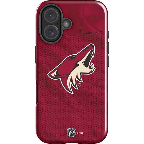 NHL Arizona Coyotes Home Jersey iPhone 16 Plus Impact Case