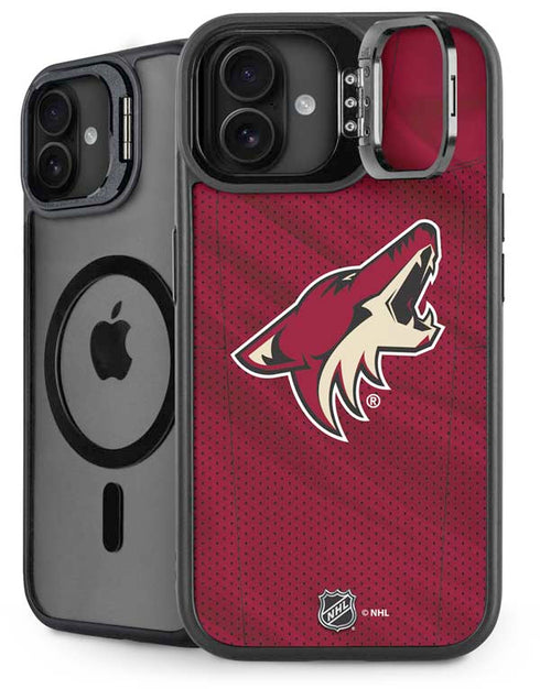 NHL Arizona Coyotes Home Jersey iPhone 16 Plus Kickstand Case