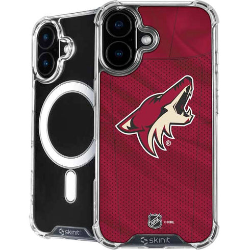 NHL Arizona Coyotes Home Jersey iPhone 16 Plus MagSafe Case
