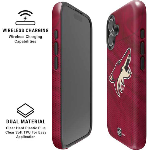 NHL Arizona Coyotes Home Jersey iPhone 16 Plus Magsafe Impact Case
