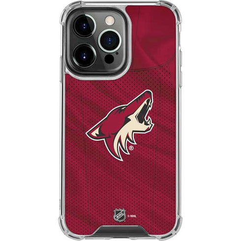 NHL Arizona Coyotes Home Jersey iPhone 16 Pro Clear Case