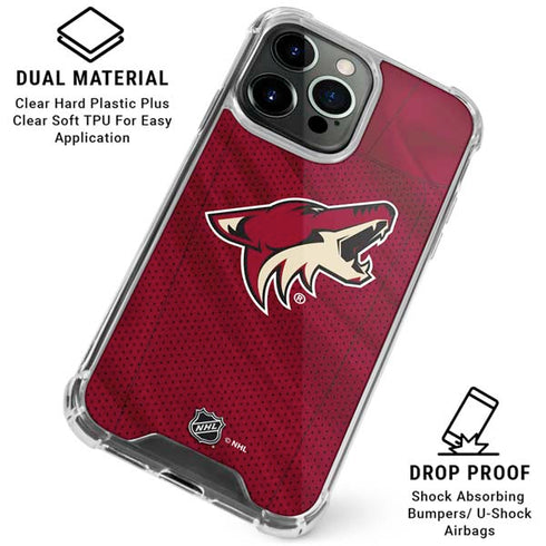 NHL Arizona Coyotes Home Jersey iPhone 16 Pro Clear Case