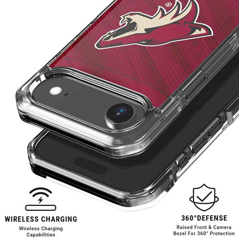 NHL Arizona Coyotes Home Jersey iPhone 17 Air Clear Case