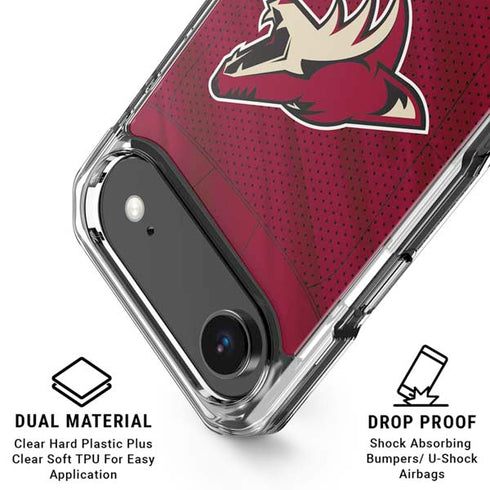 NHL Arizona Coyotes Home Jersey iPhone 17 Air Clear Case