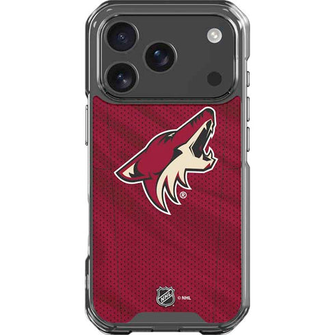 NHL Arizona Coyotes Home Jersey iPhone 17 Pro Clear Case