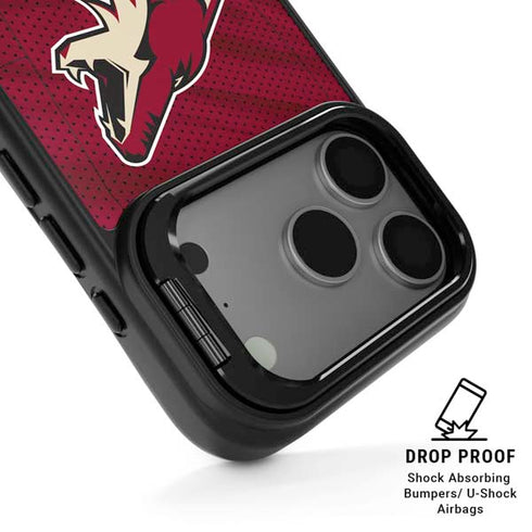 NHL Arizona Coyotes Home Jersey iPhone 17 Pro Kickstand Case