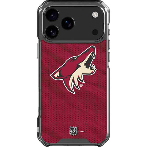 NHL Arizona Coyotes Home Jersey iPhone 18 Pro Max Clear Case