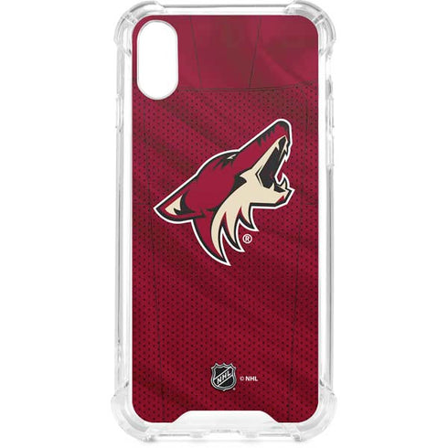 NHL Arizona Coyotes Home Jersey iPhone XS Clear Case