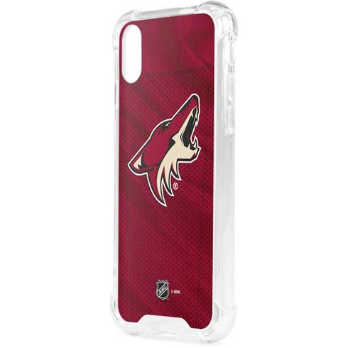 NHL Arizona Coyotes Home Jersey iPhone XS Clear Case