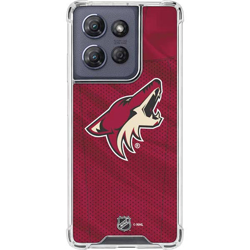 NHL Arizona Coyotes Home Jersey Moto G Play 5G (2025) Clear Case