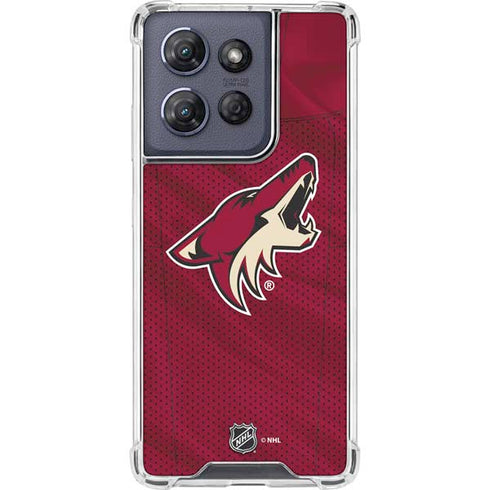 NHL Arizona Coyotes Home Jersey Moto G Stylus 5G (2025) Clear Case