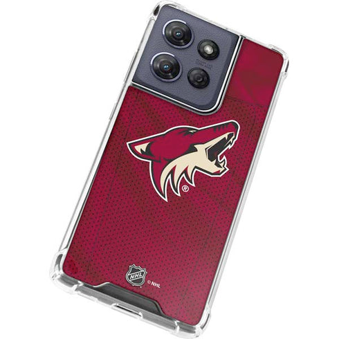 NHL Arizona Coyotes Home Jersey Moto G Stylus 5G (2025) Clear Case