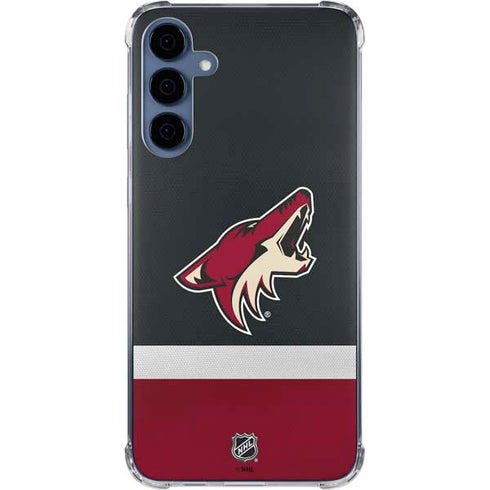 NHL Arizona Coyotes Jersey Galaxy A35 5G Clear Case
