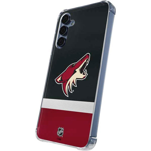 NHL Arizona Coyotes Jersey Galaxy A55 5G Clear Case