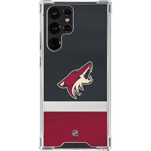 NHL Arizona Coyotes Jersey Galaxy S23 Ultra Clear Case