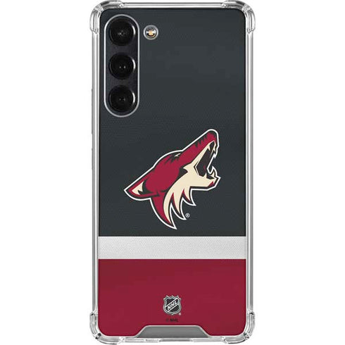 NHL Arizona Coyotes Jersey Galaxy S24 FE Clear Case