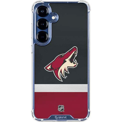 NHL Arizona Coyotes Jersey Galaxy S25 Plus Clear Case