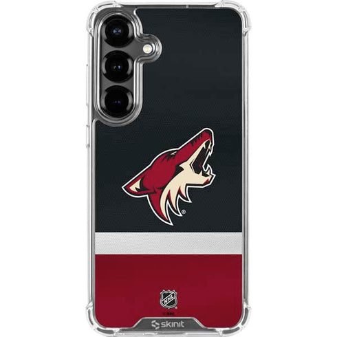 NHL Arizona Coyotes Jersey Galaxy S26 Plus Clear Case
