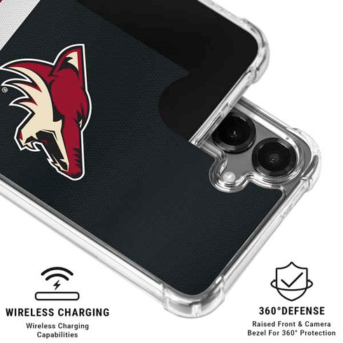 NHL Arizona Coyotes Jersey Galaxy S26 Plus Clear Case
