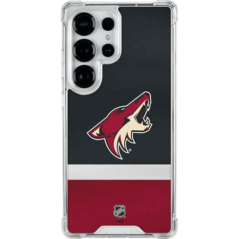NHL Arizona Coyotes Jersey Galaxy S26 Ultra Clear Case
