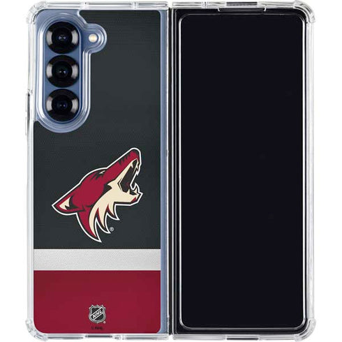 NHL Arizona Coyotes Jersey Galaxy Z Fold7 Clear Case