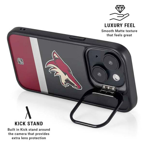 NHL Arizona Coyotes Jersey iPhone 14 Kickstand Case
