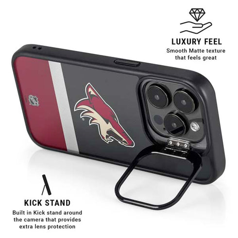 NHL Arizona Coyotes Jersey iPhone 15 Pro Max Kickstand Case