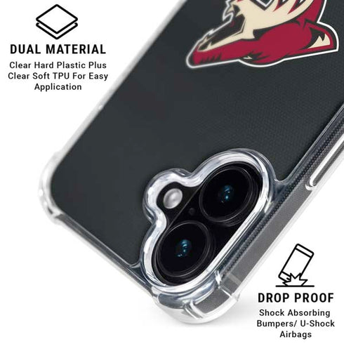NHL Arizona Coyotes Jersey iPhone 16 Clear Case