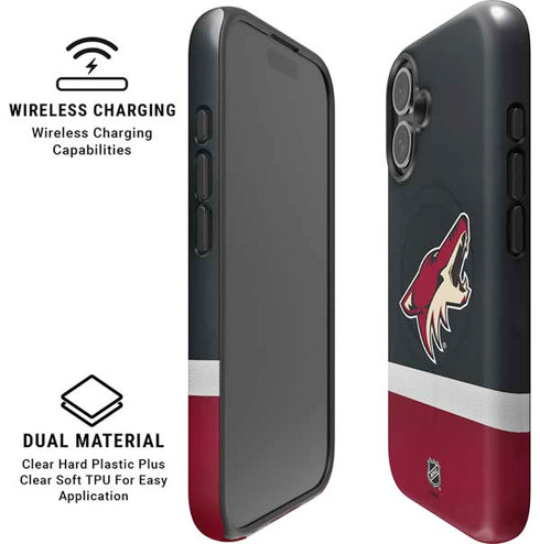 NHL Arizona Coyotes Jersey iPhone 16 Magsafe Impact Case