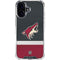 NHL Arizona Coyotes Jersey iPhone 16 Plus Clear Case