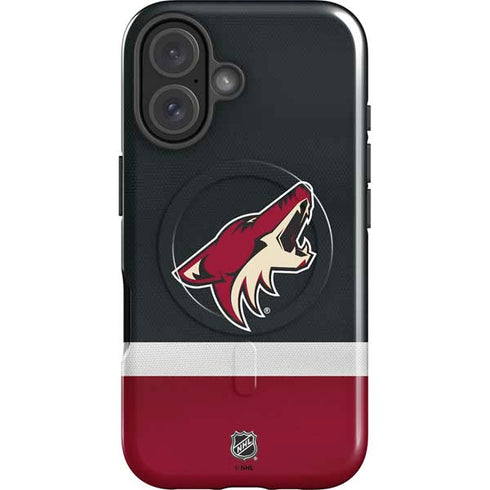 NHL Arizona Coyotes Jersey iPhone 16 Plus Magsafe Impact Case