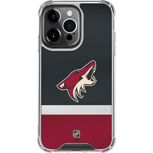 NHL Arizona Coyotes Jersey iPhone 16 Pro Max Clear Case
