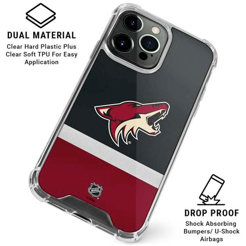 NHL Arizona Coyotes Jersey iPhone 16 Pro Max Clear Case